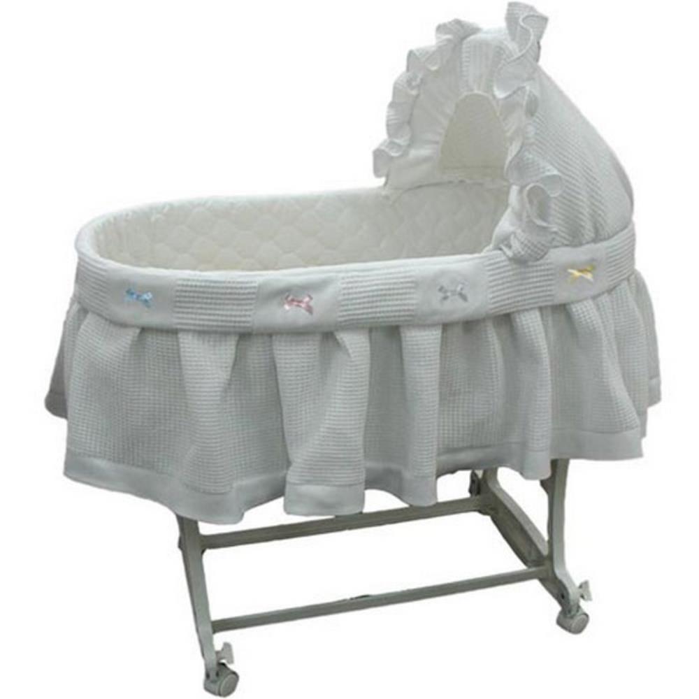 Bassinet skirt and hood set best sale