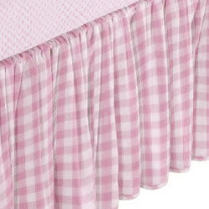 Gingham Standard Size Crib Skirt