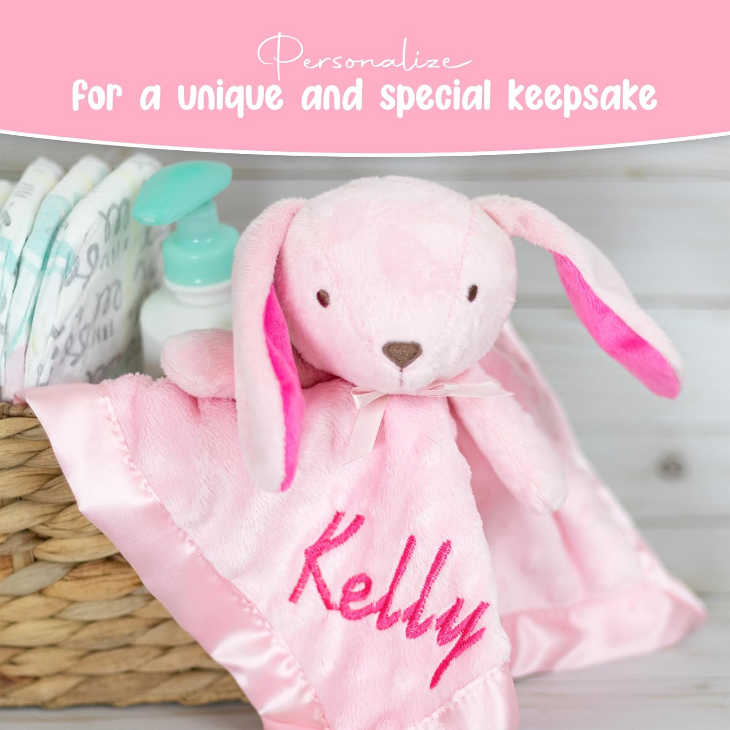 Personalized lovey sale